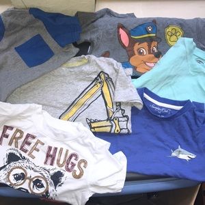 Set of 6 boys Summer tees